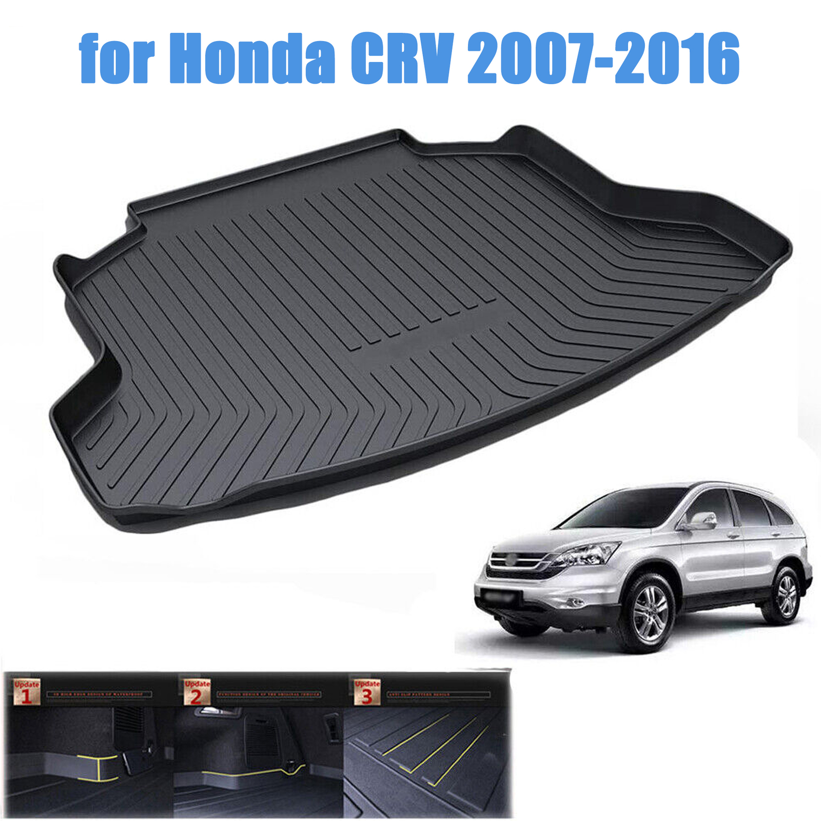 Honda CRV 2007-2016 Rear Trunk TPO Boot Liner Mat Floor Protector