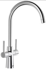 BLANCO MAX II CHROME TAP Blanco Kitchen Tap in Chrome with Twin Levers - 526677
