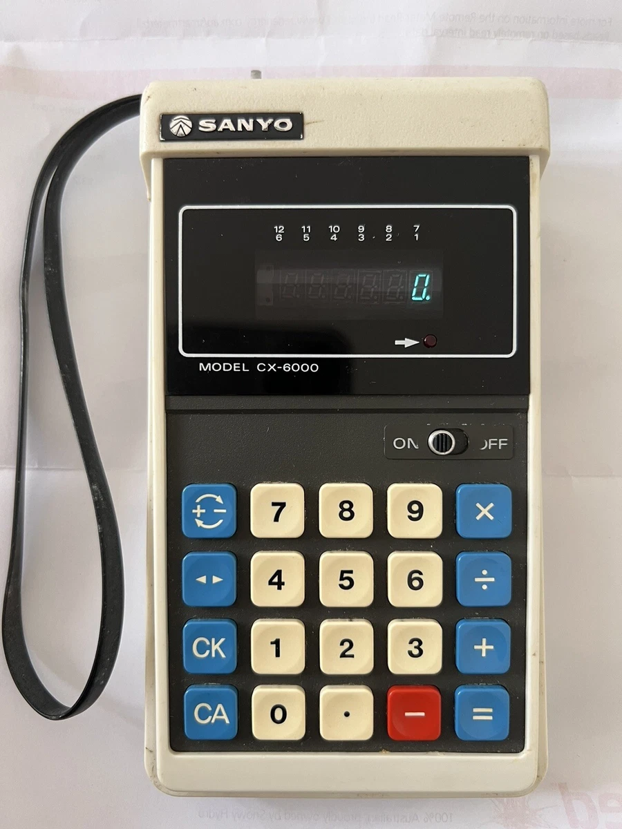 Vintage Calculator LC-6T. Extra Plate Japan