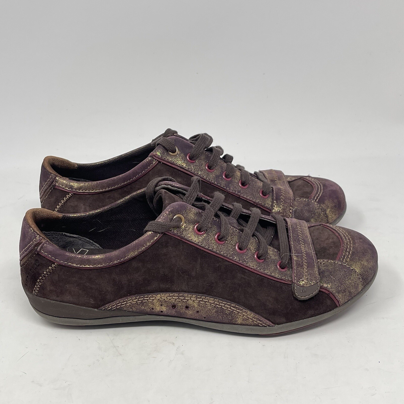 Merrell Pirouette Sneakers Donna 7 Marrone Oro Viola Pelle Metallizzata Scarpe