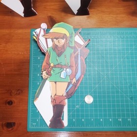 Link cutout stand up standee 1 foot tall ▲ Legend of Zelda ▲ Retro NES game room