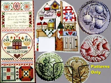 Mercies New Every Morning Sampler Berry Basket Buttermolds CROSS STITCH PATTERNS