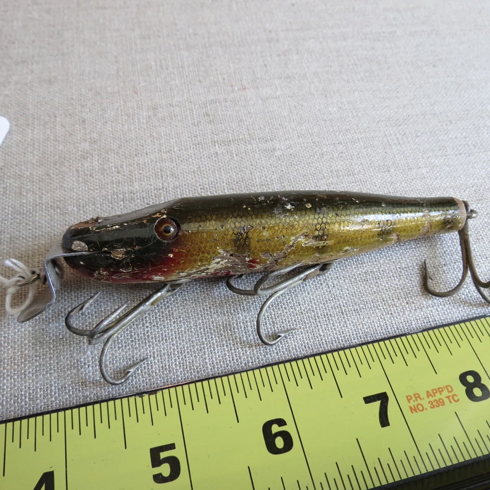 Señuelo de pesca Creek Chub c.9-27-20 pat (lote #4617) Foto 3 de 4