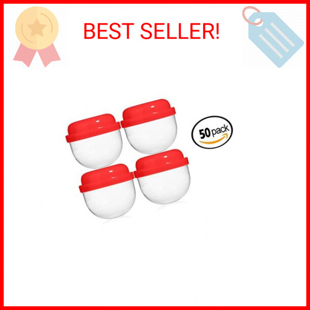 100 Empty Bulk Vending Capsules - 2 Inch Size For Gumball Machines, Toys, Acorn Carnival