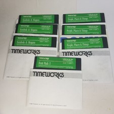 Apple II 1987 Timeworks - IIe IIc IIgs Floppy Disks 5.25