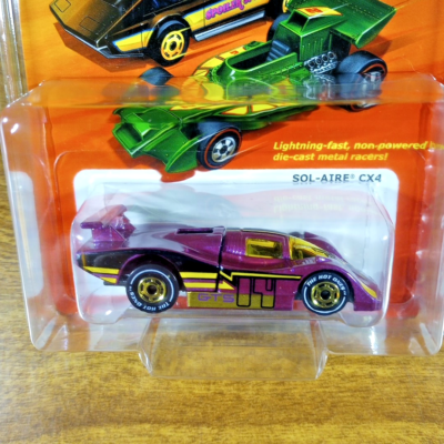 Hot Wheels The Hot Ones Chase Whiteline Sol-Aire CX4 Metalflake