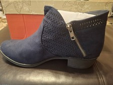 American Rag AABBY1 Women s Blue Suede Ankle ...