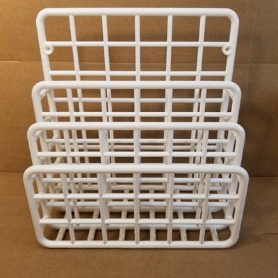 Vintage YAFFA White Plastic Storage Organizer Mini Catch-All Basic Line 1983 EUC