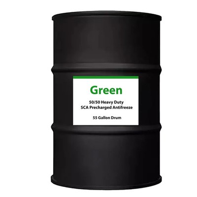 Green 50/50 Heavy Duty SCA Precharged Antifreeze - 55 Gallon Drum
