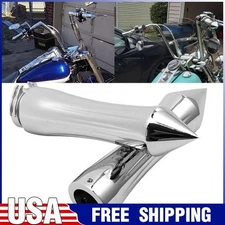 For Harley V-Rod Motorcycle 1" 25mm Hand Grips Billet Spike Chrome Handlebar US