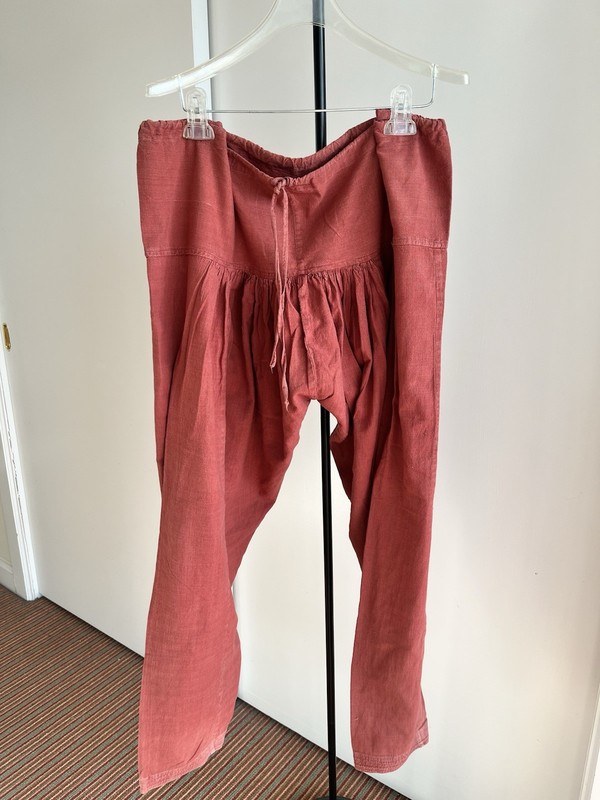Fabindia Yoga Harem Baggy Pant trousers Ethnic Indian Salwar Rust White Or Black