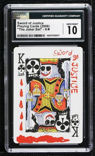 2008 DC Direct Dark Knight The Joker Set Poker Cards #KC CGC 10 Gem Mint kn8
