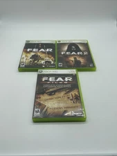F.E.A.R. Files + Fear 2 + Fear 3 Xbox 360 Complete CIB Tested Fast US Shipping