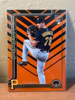2025 Topps Baseball Update Series Thomas Harrington #US273 Holiday Foil Pirates