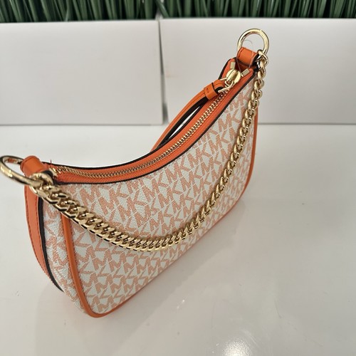 Bolso Bandolera Michael Kors Jet Set Charm Naranja Albaricoque Pequeño Bolso para Mujer - Imagen 4 de 7