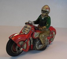 Schuco Blechspielzeug Nr. 1000 Motorrad Curvo rot Made in US-Zone #3313