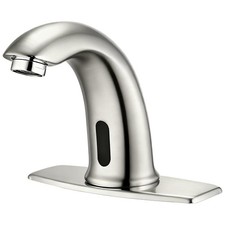 Touchless Bathroom Sink Faucet Automatic Motion Sensor Hands Free Faucet with...