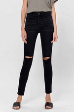 Vervet By Flying Monkey High Rise Skinny Stretch Jeans Black