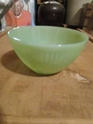 Vintage Fire King Jadeite 5 3/8" Round Ribbed Left-over Bowl
