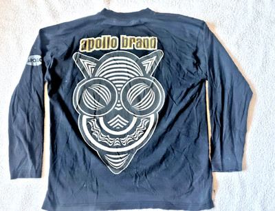 Apollo London 90s Techno House Clubwear Longsleeve   Vintage Rave Shirt