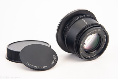 T Mount TTArtisans 35mm f/1.4 DI-Optical Prime MF Lens with Caps NEAR MINT V23