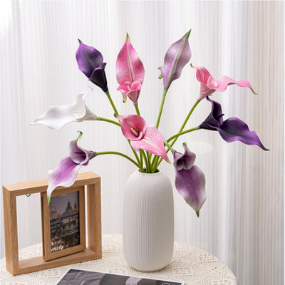 10-teiliges künstliches Calla Lilie Set 56 cm für Vase Küchentisch Blumendeko