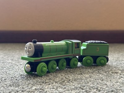 Light-Up Reveal Henry - Thomas & Friends 2012 Wooden Railway Tender Rare VTG