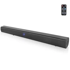 Pyle-Home Wave Base Bluetooth Tabletop Soundbar Digital Speaker - AUX 3.5mm