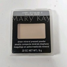 Mary Kay Sheer Mineral Pressed Face Powder Matte Effect Ivory 2 .32 oz. NEW