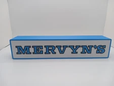 Retro MERVYN'S Store logo 10" lightbox sign retro store sign display Mervyns