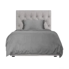 Hotel Sheets Direct Duvet Cover Bed Linen Set, 2 -Piece Set, Dark Gray, Twin XL