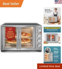 18-Slice French Door Convection Oven - Cook Delicious Meals Effortlessly