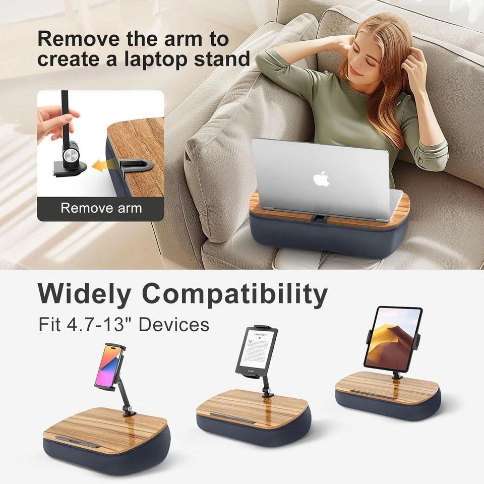Adjustable Tablet Holder for Bed & Couch, Hands-Free Reading - Image 4 of 4
