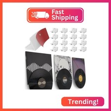 Modern JP Adhesive Vinyl Wall Mount 16-Pack Dual Display Album and Disc, Str
