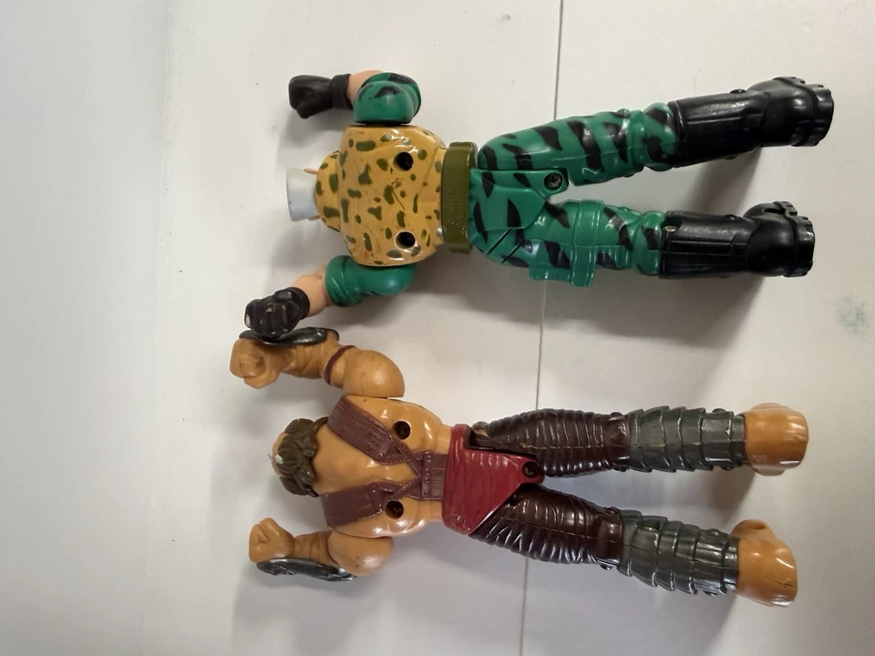Figuras vintage 1998 pequenos soldados lutadores de karatê chip hazard vs archer apenas - Imagem 3 de 4