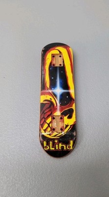 VTG 2000'S TECH DECK BLIND GALAXY SPACE GRIM REAPER BLACK AND YELLOW BOARD ONLY
