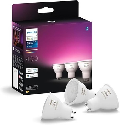 Philips Hue White & Colour Ambiance Smart GU10 Strahler 3er Pack LED - 400 Lumen