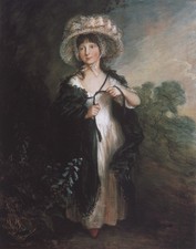 312 Thomas Gainsborough Miss Haverfield 1780 Vintage Kunstdruck Poster Wanddeko