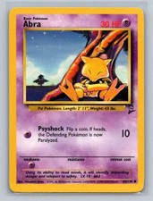 Abra 65/130 Base Set 2 Common LP Pokemon TCG