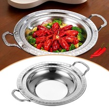 Sauté de cuisine portable à double poignée, idéal pour mijoter et préparer