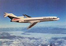 Postcard Unposted Delta Airlines Boeing 727-232 Photo courtesy of: The Boeing Co