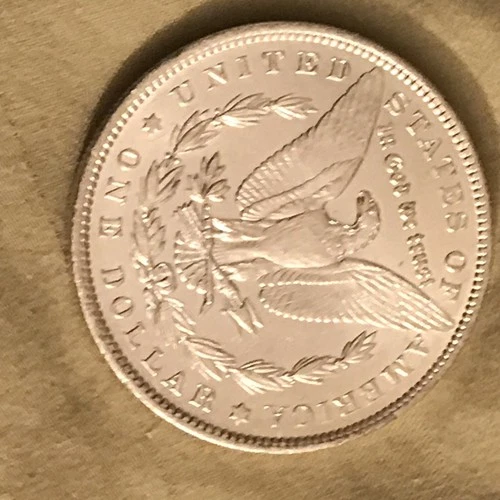 1890 AU/UNC MORGAN SILVER DOLLAR 90% $1 COIN US #B384
