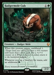 Badgermole Cub 0167 Avatar: The Last Airbender MTG Mythic