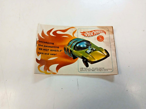 Vintage 1969 (68 copyright) Hot Wheels product catalog