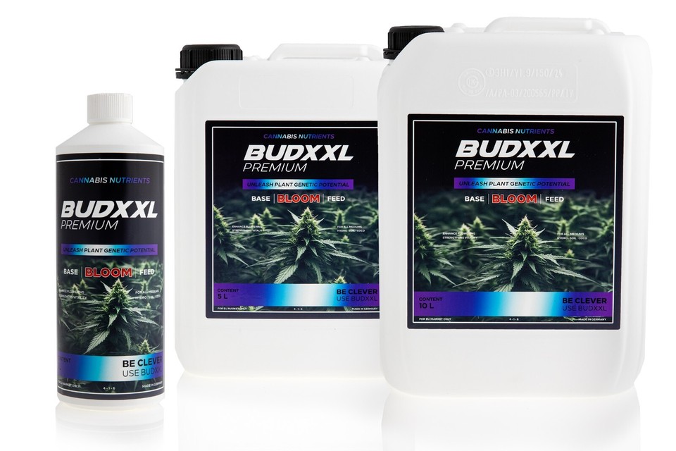 BUDXXL Premium Cannabis Dünger Set Grow, Bloom & Booster Wachstum