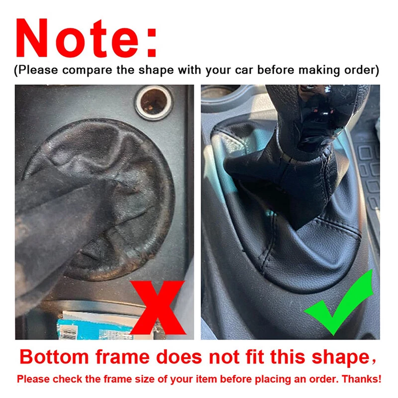 Bota de perilla de cambio manual negra para Chevrolet Spark 2011 2012 2013 2014 2015 Foto 3 de 4