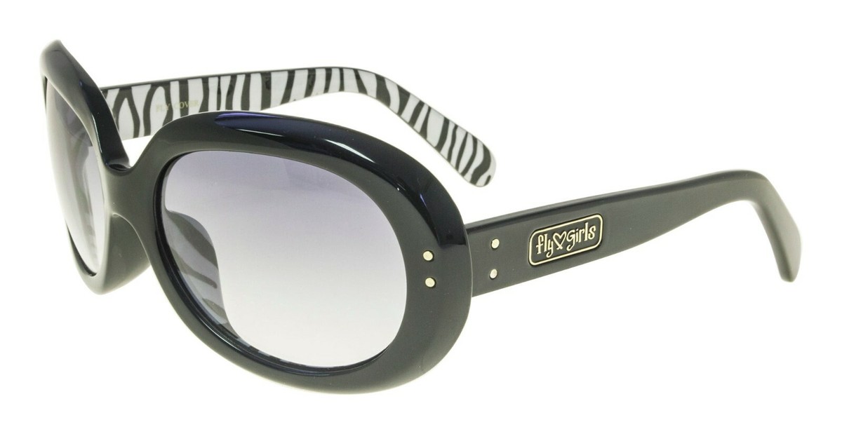 NEW Black Flys FLY GIRLS Sunglasses FLY COVER S. BLACK ZEBRA SMOKE