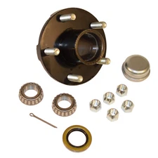 Trailer Hub Assembly - 1 inch I.D. Bearings  (BT-150-04-A) -  Sold as each