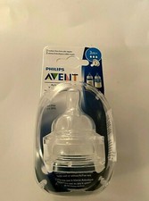  NEW Philips Avent Anti-Colic Baby Bottle Nipple 3M  2 Pack 