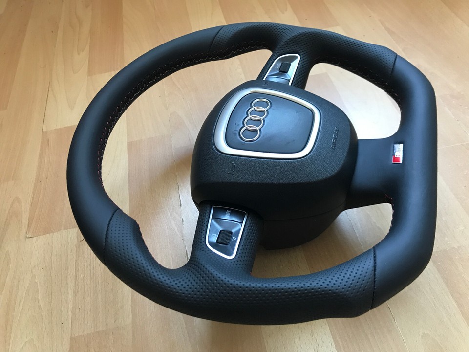 Sport Tuning S-Line Lenkrad Lederlenkrad Audi A3 Q3 A5 Q5 8R0 8P0 ohne